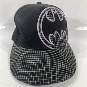 Authentic DC Comics Batman Logo Black Embroidered Cap Hat Small Medium